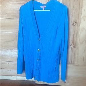 Lilly Pulitzer Vibrant Blue Cardigan